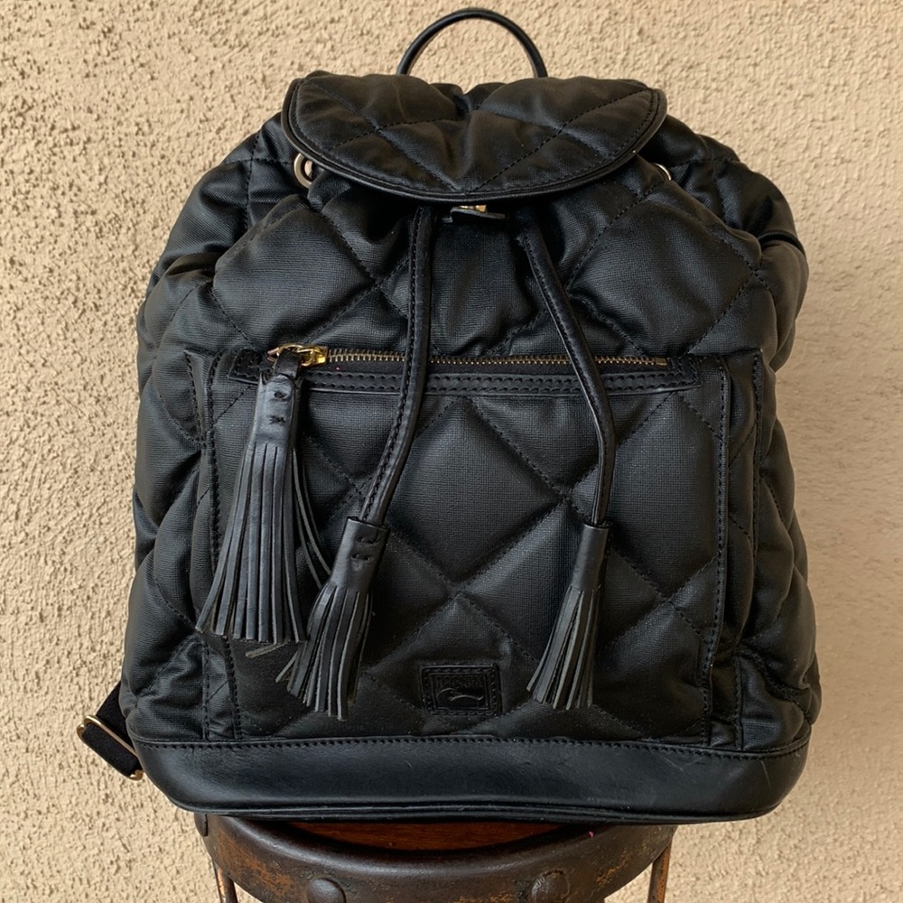 Dooney & Bourke Quilted Black Backpack